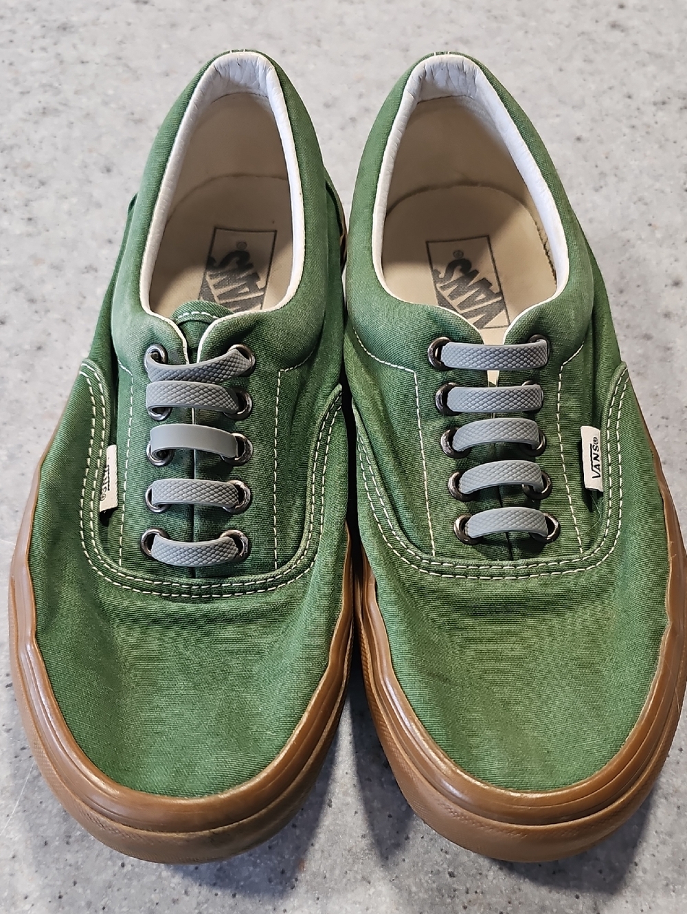 Vans Green Suede Low-Top Sneakers